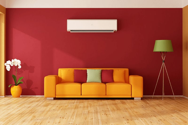 Ductless System in Living Room