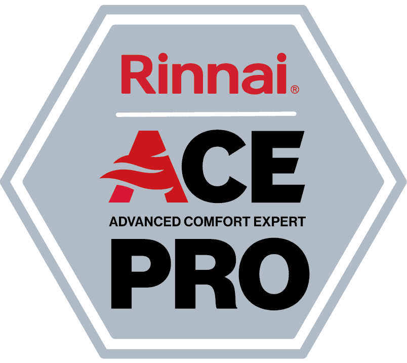Rinnai ACE PRO logo for Kellermeier in Ohio.