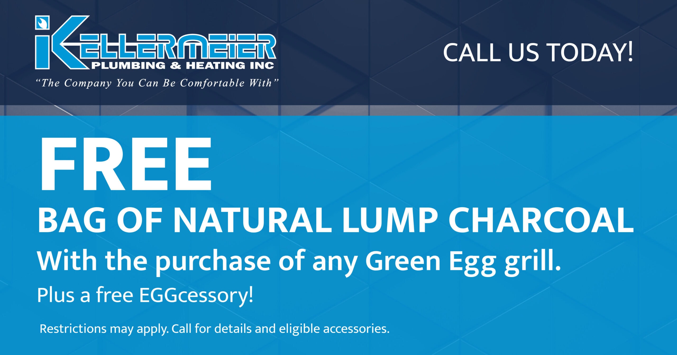 Free bag of natural lump charcoal with the purchase of any Green Egg Grill. Plus a free EGGcessory. Restrictions may apply call for details and eligible accessories.